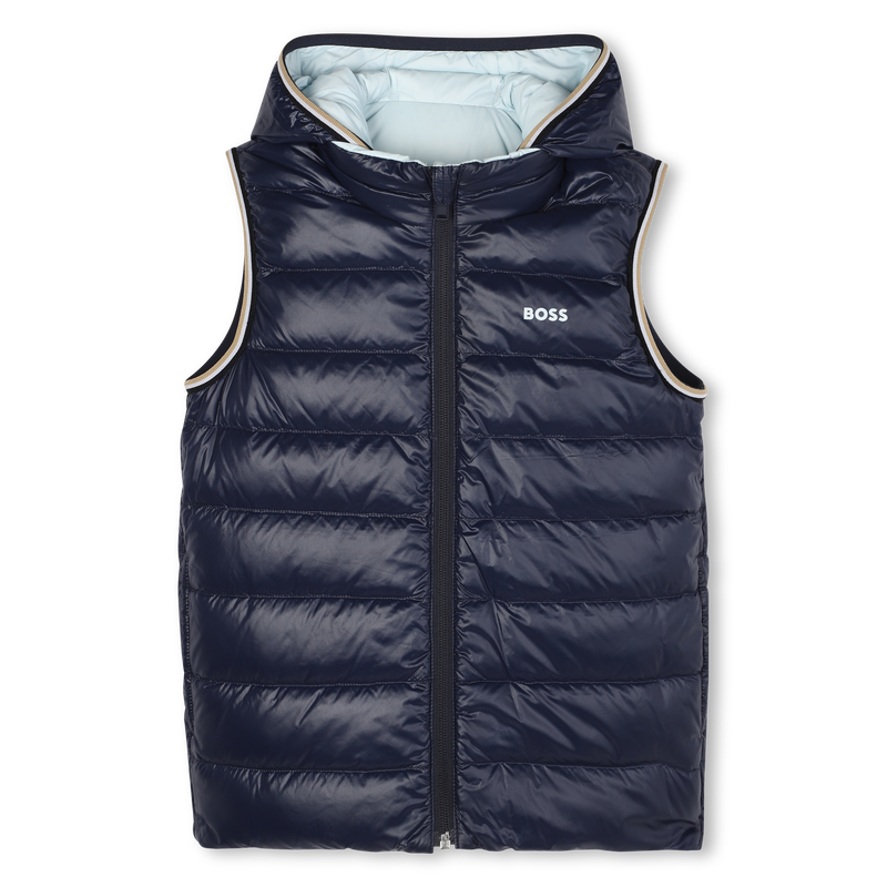 Flann-effect hooded puffer jacket BOSS 
                        BOY