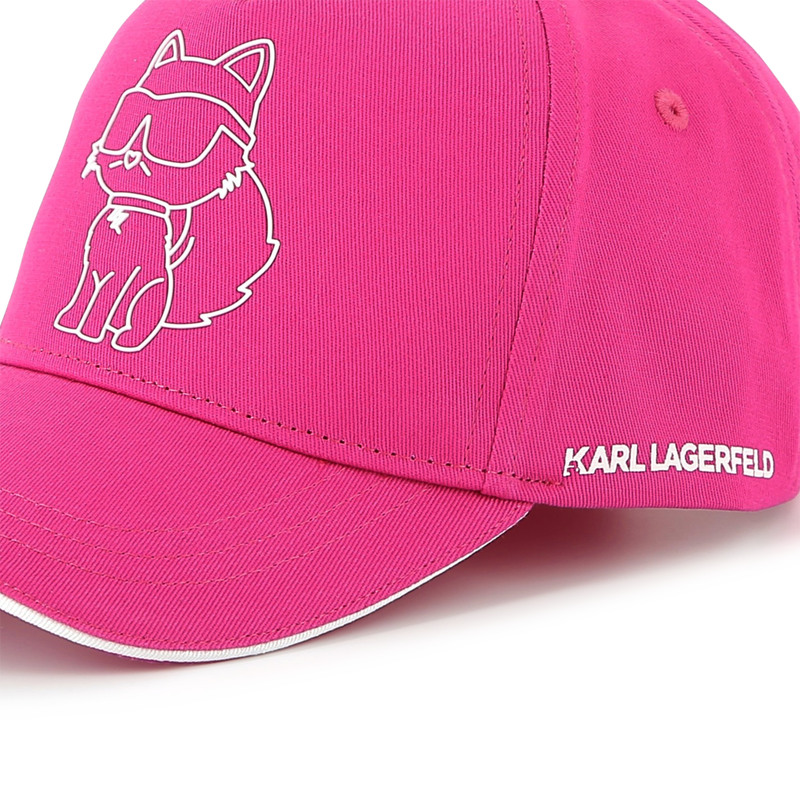 Adjustable cotton baseball cap KARL LAGERFELD KIDS 
                        GIRL