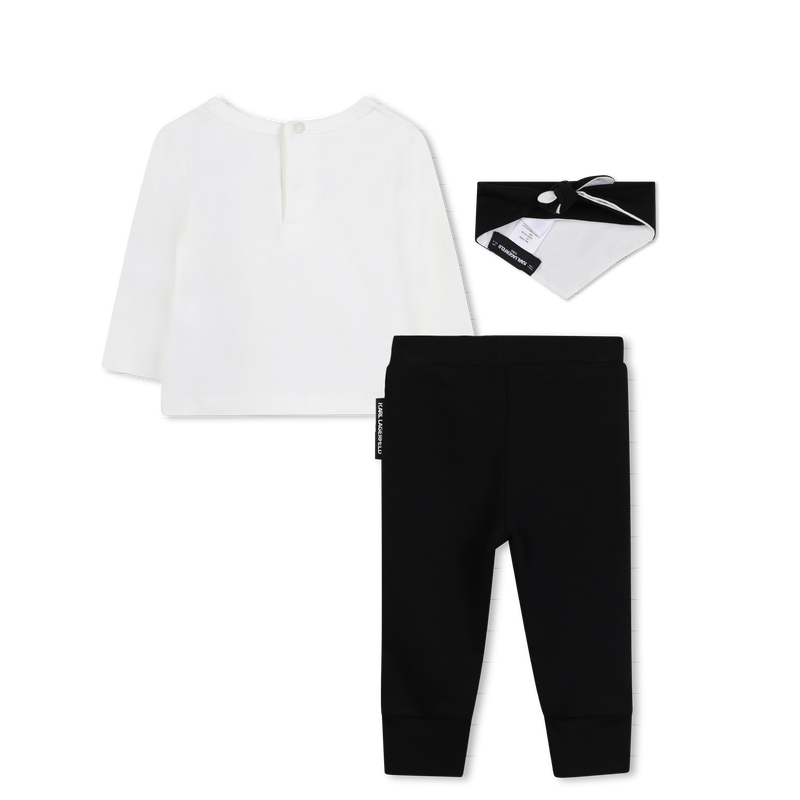 T-shirt, boxer shorts and scarf set KARL LAGERFELD KIDS 
                    BOY