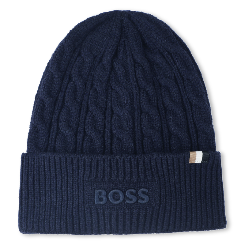 Cable knit beanie BOSS 
                        BOY
