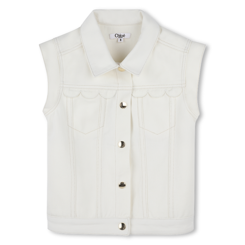 Scalloped vest CHLOE 
                    GIRL