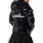 Shiny Water-Repellent Jacket KARL LAGERFELD KIDS 
                    GIRL