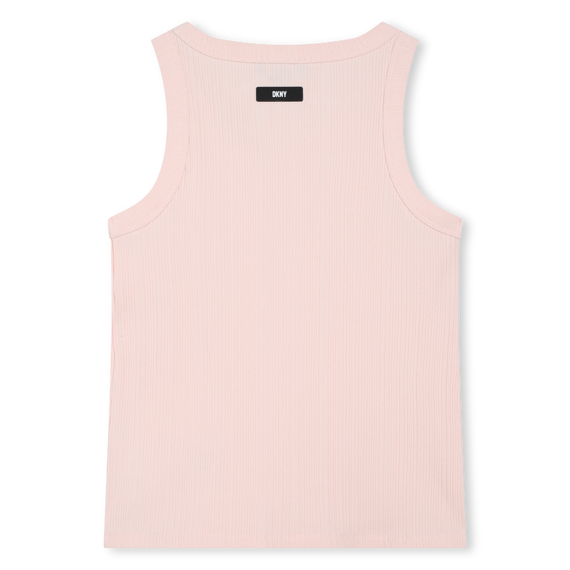 Cotton tank top DKNY 
                    GIRL