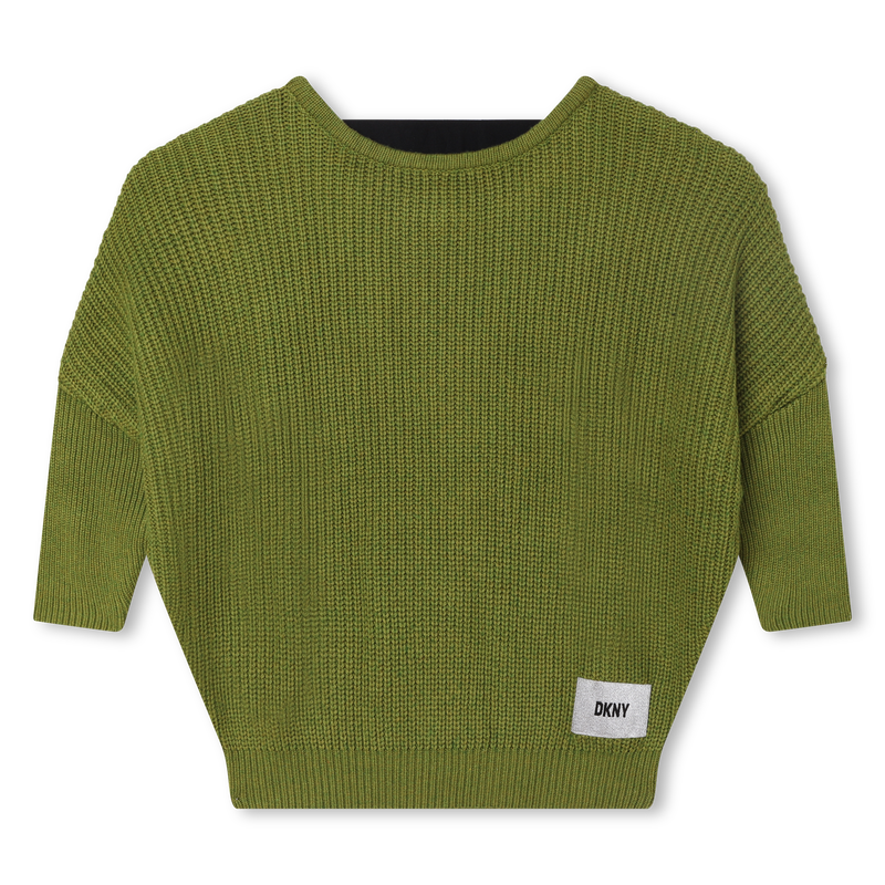 Tricot dip-back sweater DKNY 
                    GIRL