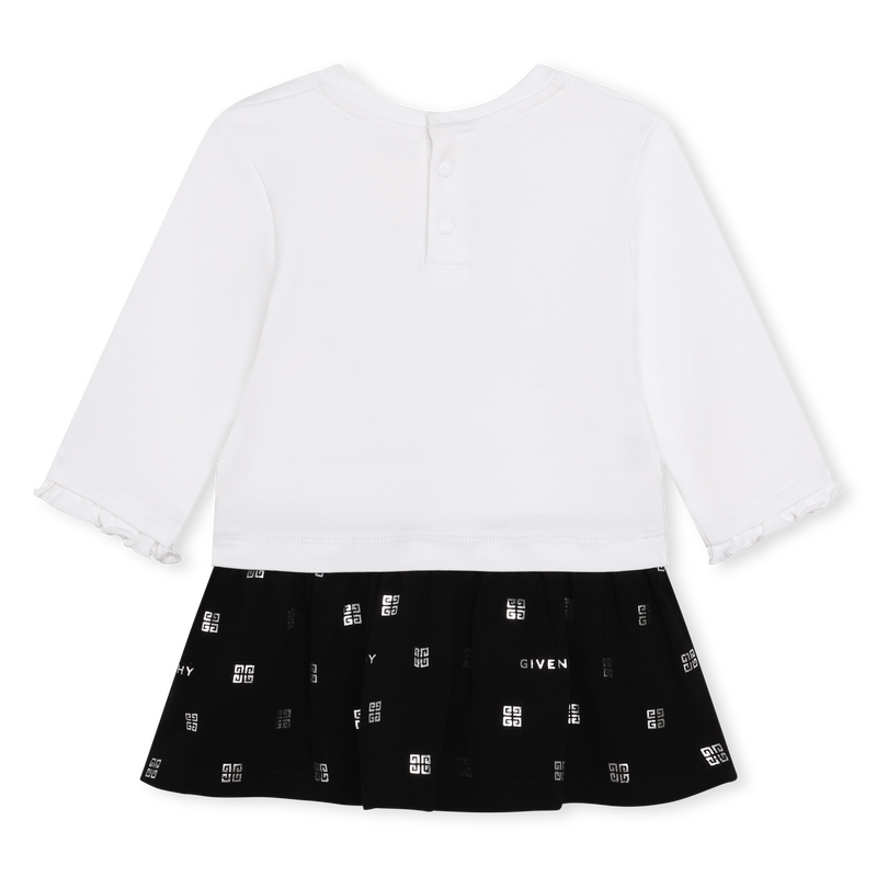 Two-material knitted dress GIVENCHY 
                    GIRL