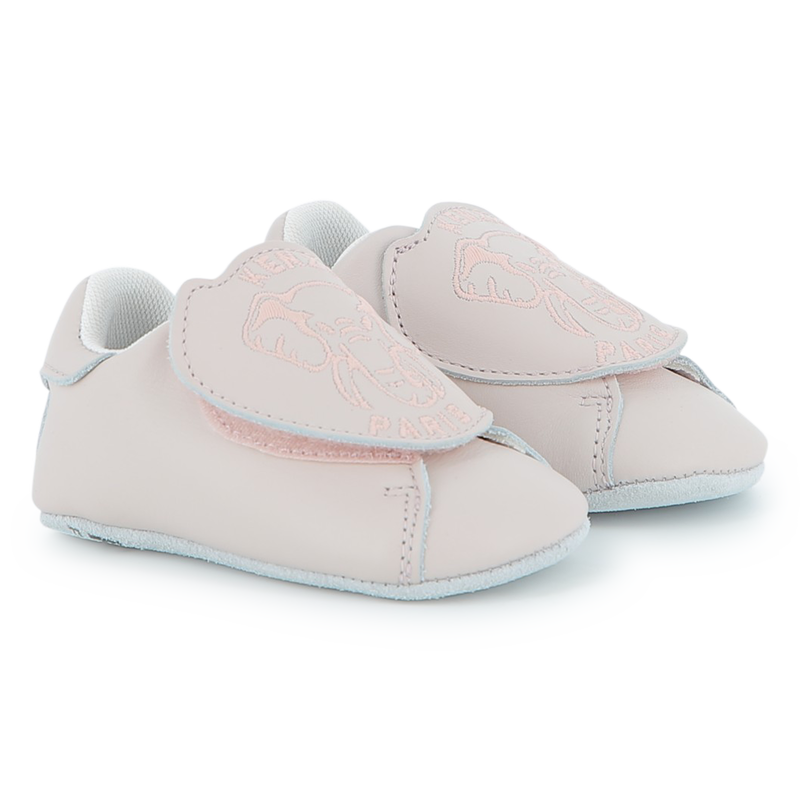 Baby booties in cowhide leather KENZO KIDS 
                    UNISEX