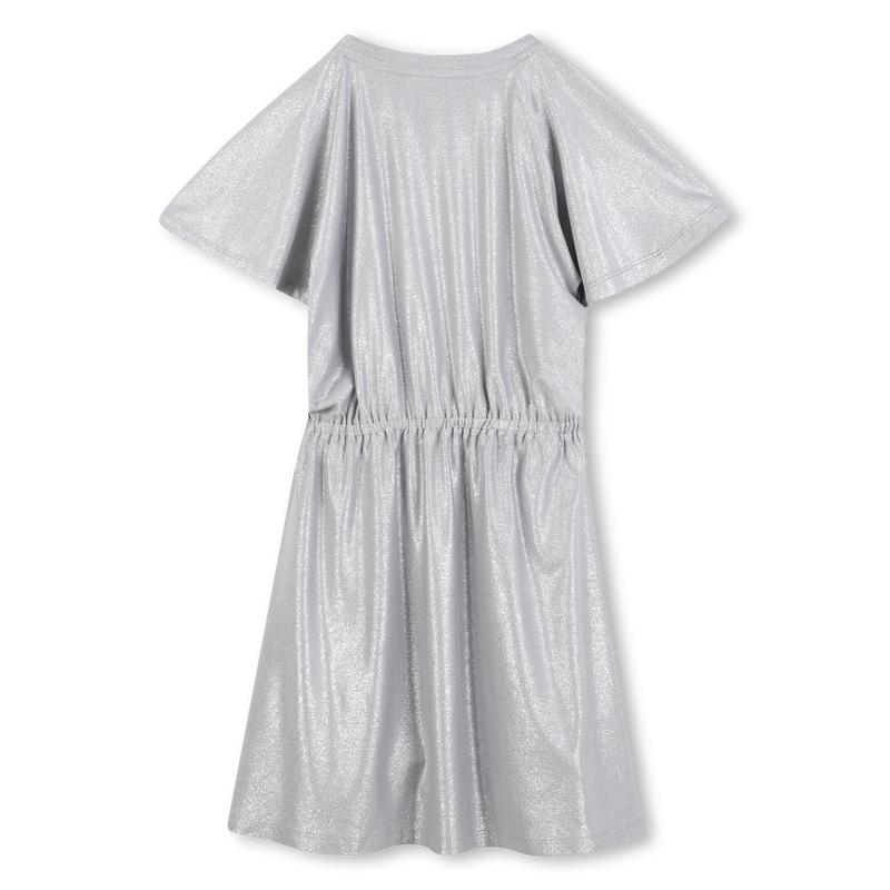 Silver sequined jersey dress DKNY 
                    GIRL