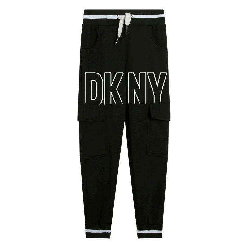 Logo print fleece pants DKNY 
                    BOY