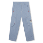 Cotton trousers with pockets KENZO KIDS 
                    BOY