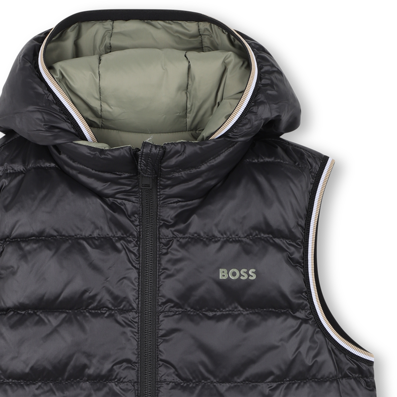 Flann-effect hooded puffer jacket BOSS 
                    BOY