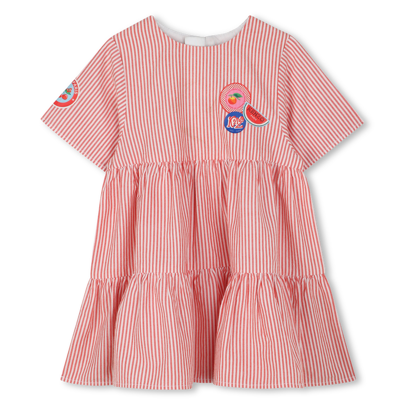 Cotton zip-up dress KENZO KIDS 
                    GIRL