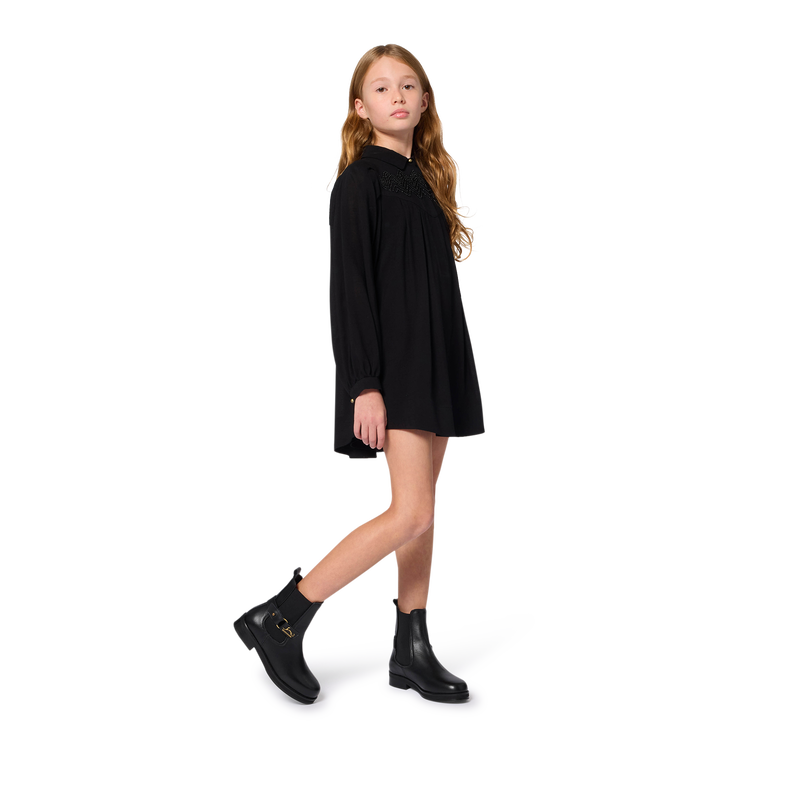 Embroidered print dress LANVIN 
                        GIRL