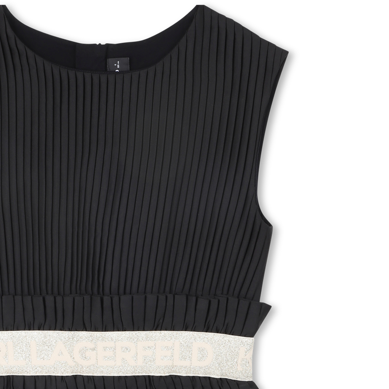 Pleated Short-Sleeved Dress KARL LAGERFELD KIDS 
                        GIRL
