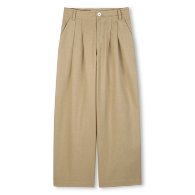 Wide leg twill trousers MICHAEL KORS GIRL