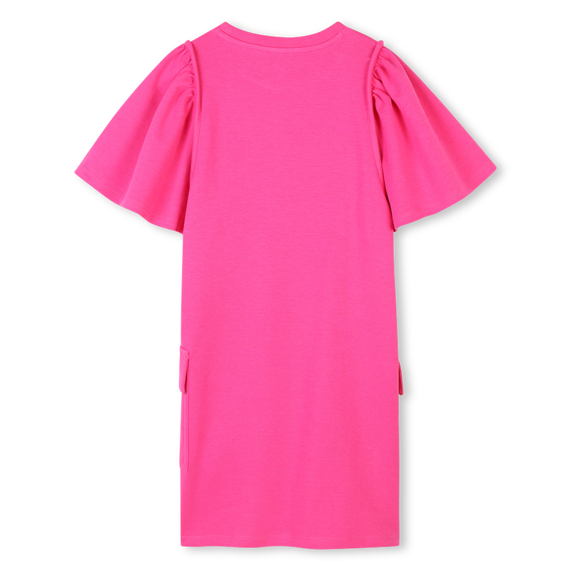 Short-sleeved cotton dress KENZO KIDS 
                        GIRL