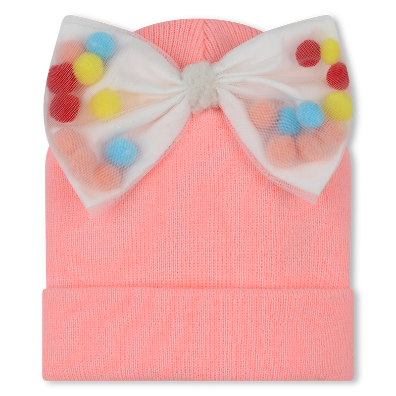 Bow and pompom hat BILLIEBLUSH 
                    GIRL