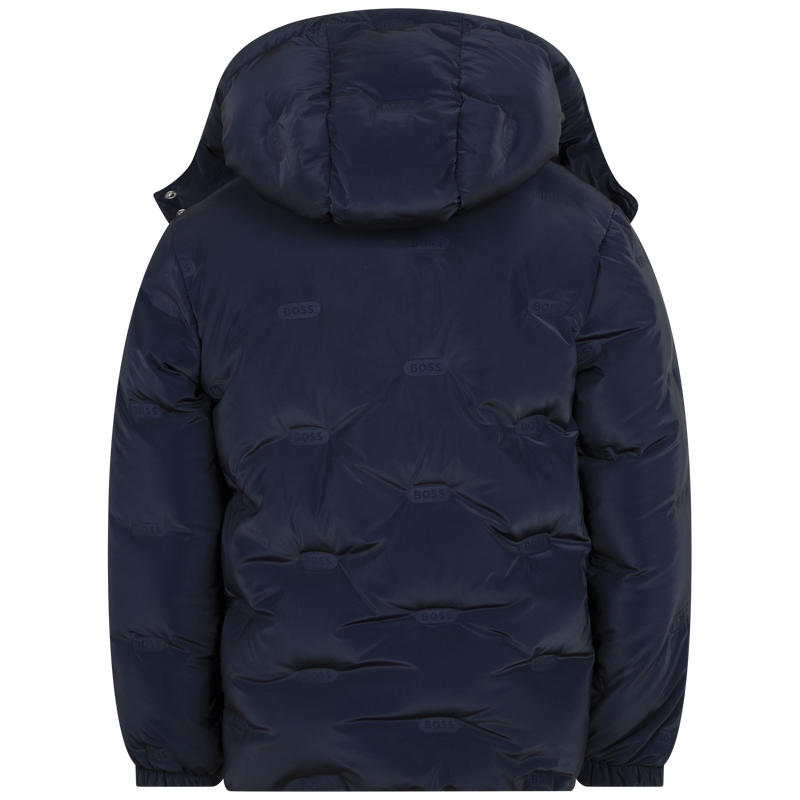 Hugo boss navy puffer jacket sales