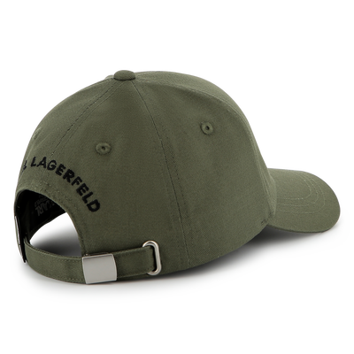 Adjustable cotton cap KARL LAGERFELD KIDS BOY