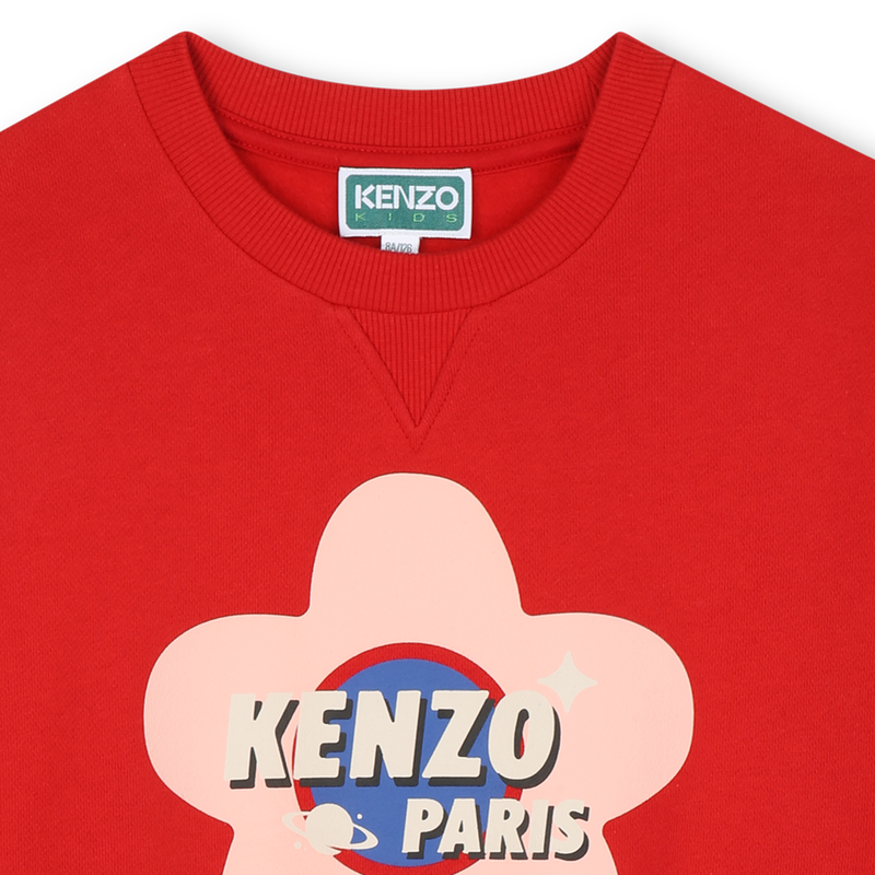 Unbrushed fleece sweatshirt KENZO KIDS 
                        GIRL