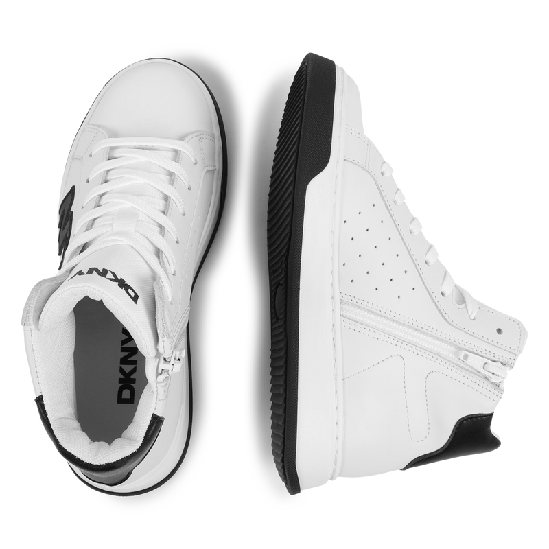 Lace-Up Leather Sneakers