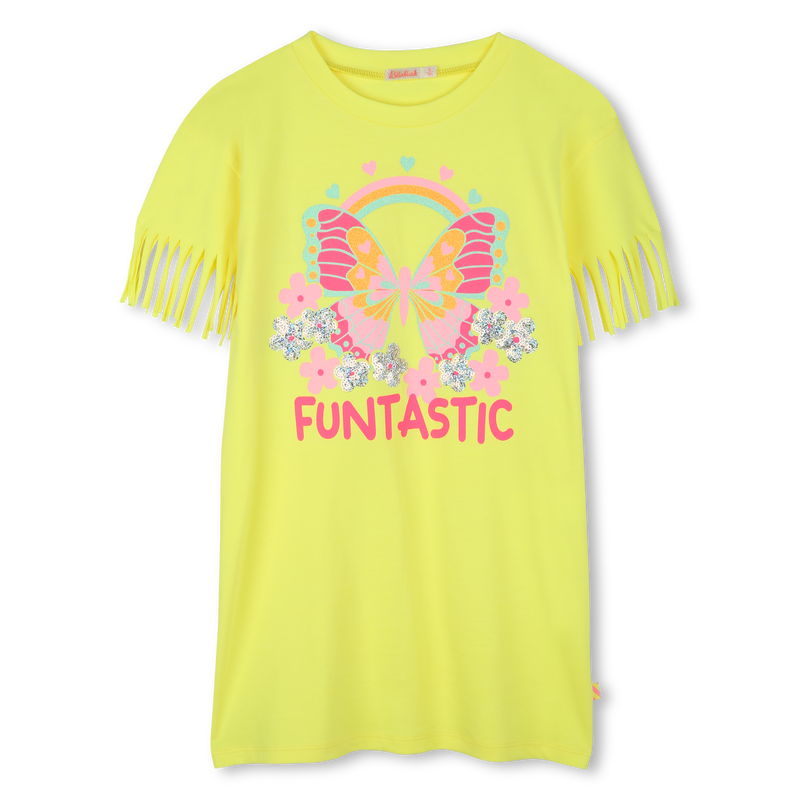 Straight dress with fringe BILLIEBLUSH 
                        GIRL