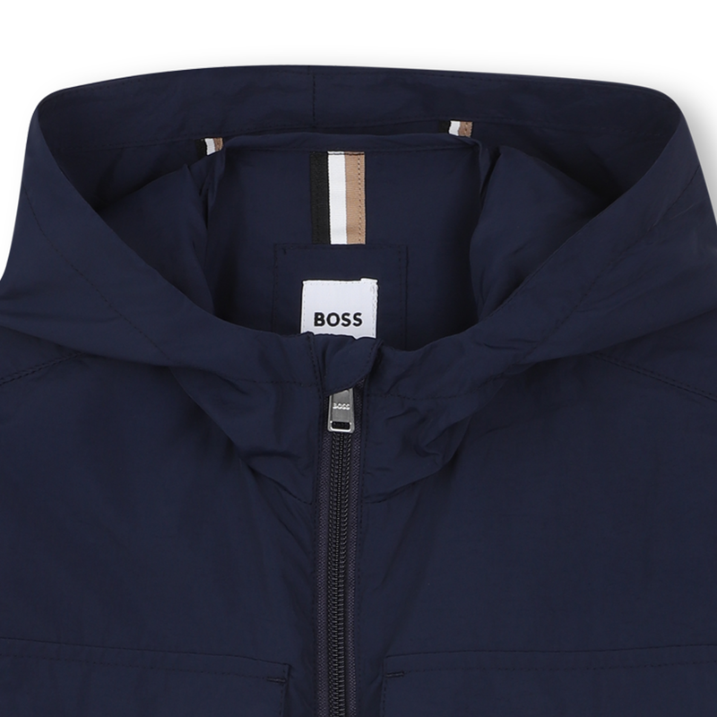 Hooded Zip-Up Windbreaker BOSS 
                        BOY
