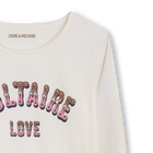 Printed long-sleeved T-shirt ZADIG VOLTAIRE 
                    GIRL