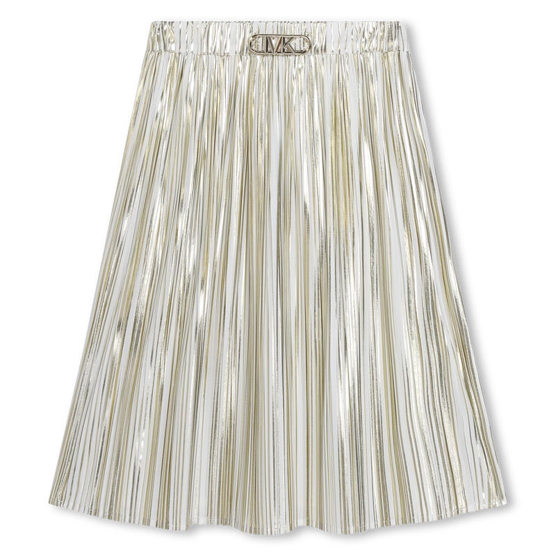 Michael kors metallic pleated skirt cheap
