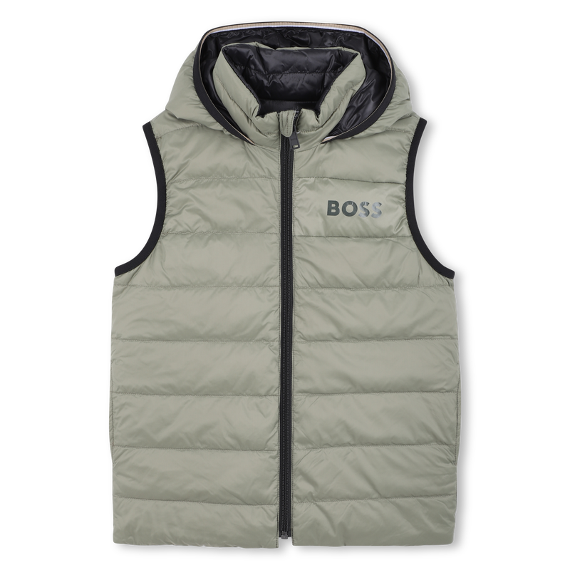 Flann-effect hooded puffer jacket BOSS 
                    BOY