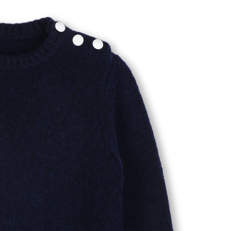 Round sweater with buttoned opening ZADIG & VOLTAIRE 
                        GIRL