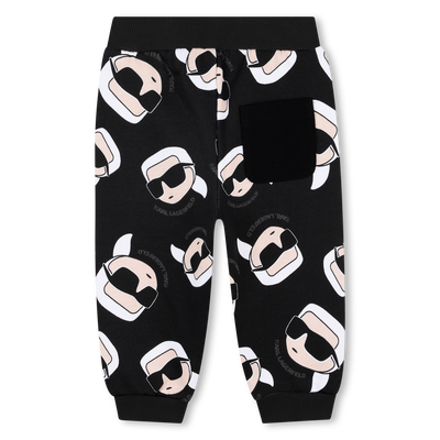 Brushed fleece pants KARL LAGERFELD KIDS BOY