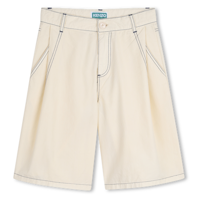 Poplin Bermuda Shorts KENZO KIDS BOY