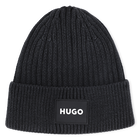 Faded knit hat HUGO 
                    UNISEX