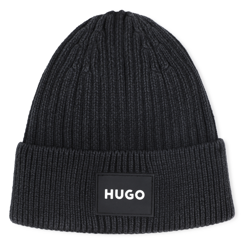 Faded knit hat HUGO 
                        UNISEX