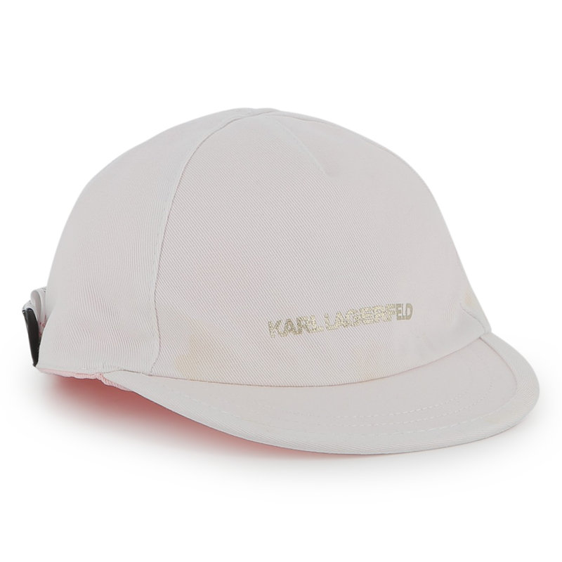 Reversible cotton cap KARL LAGERFELD KIDS 
                        GIRL