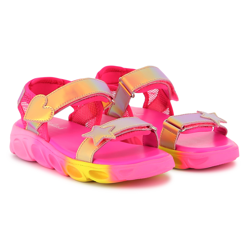 Bi-material sandals