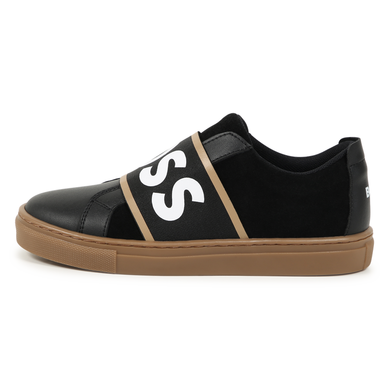 Leather Slip-On Sneakers BOSS 
                    BOY