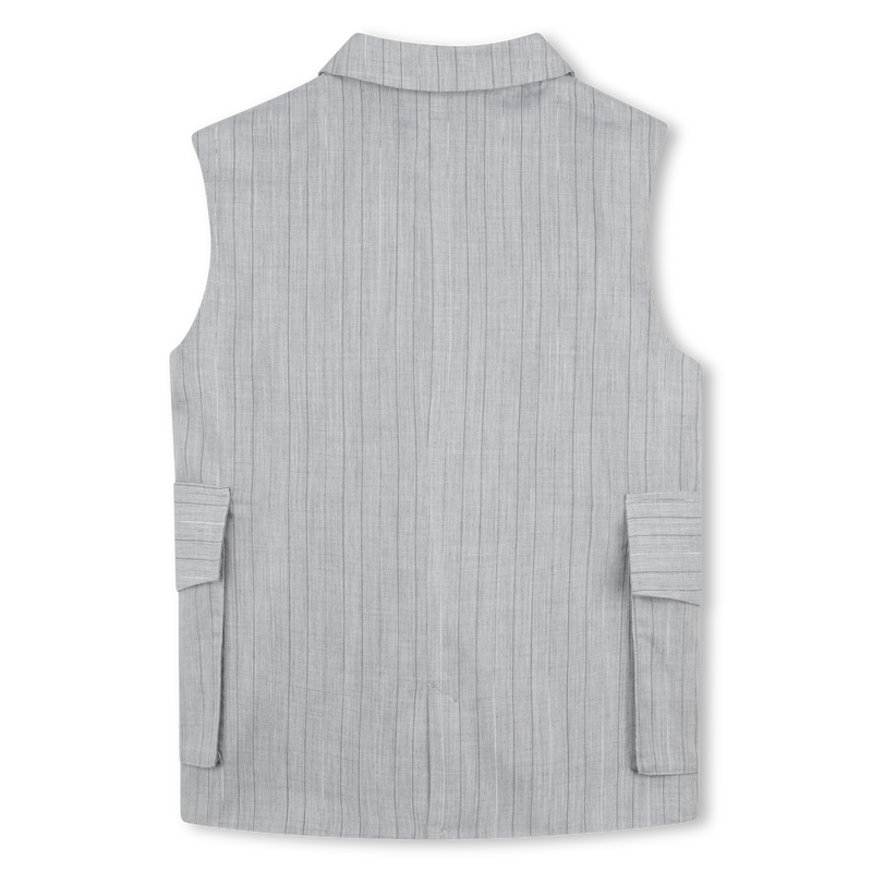 Sleeveless striped jacket DKNY 
                        GIRL