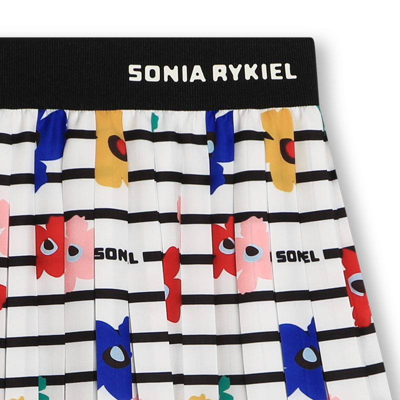 Long Printed Pleated Skirt SONIA RYKIEL 
                    GIRL