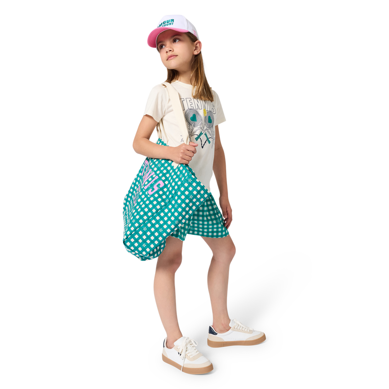 Gingham Print Shorts KIDS AROUND 
                        GIRL