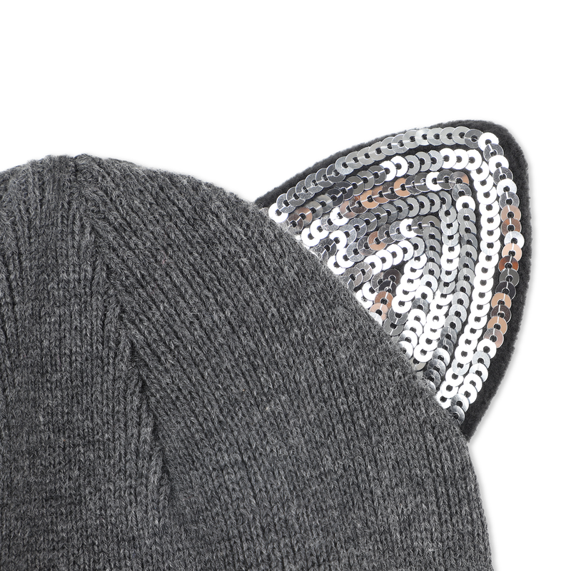 Fancy Ear Knit Hat KARL LAGERFELD KIDS 
                    GIRL