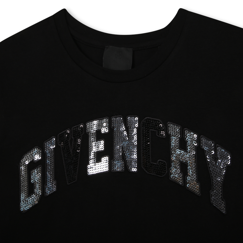 T-shirt with sequin embroidery GIVENCHY 
                    GIRL