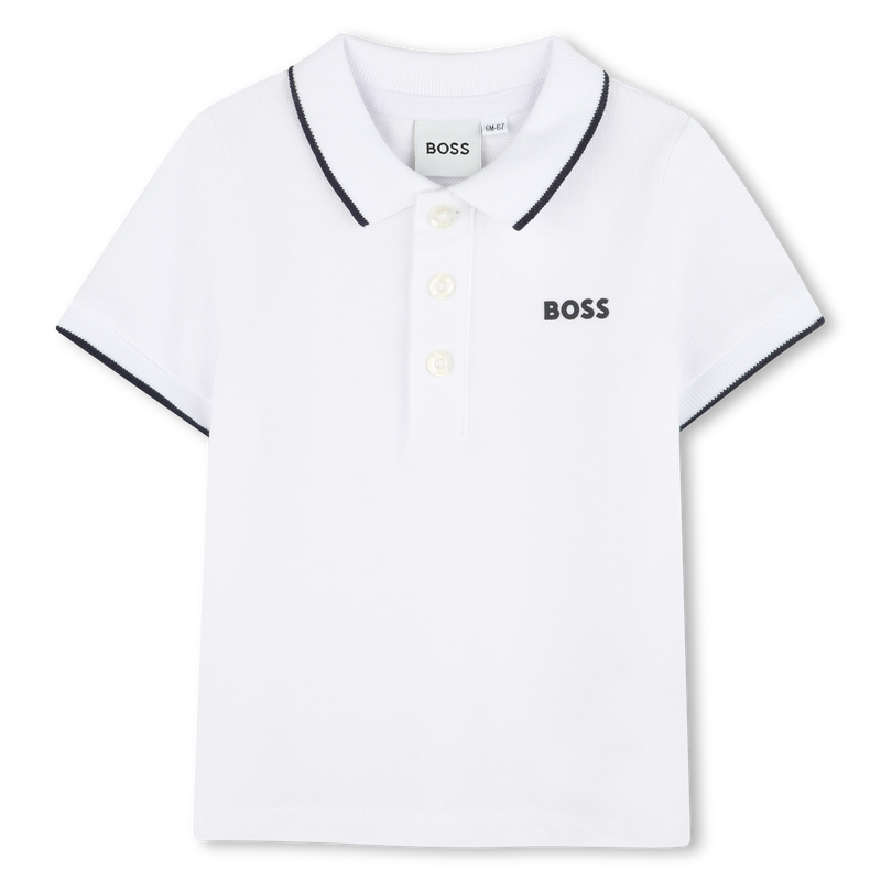 Short-sleeved cotton polo BOSS 
                    BOY