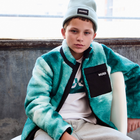 Cardigan in plush fabric HUGO 
                    BOY