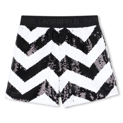 Herringbone shorts KARL LAGERFELD KIDS GIRL
