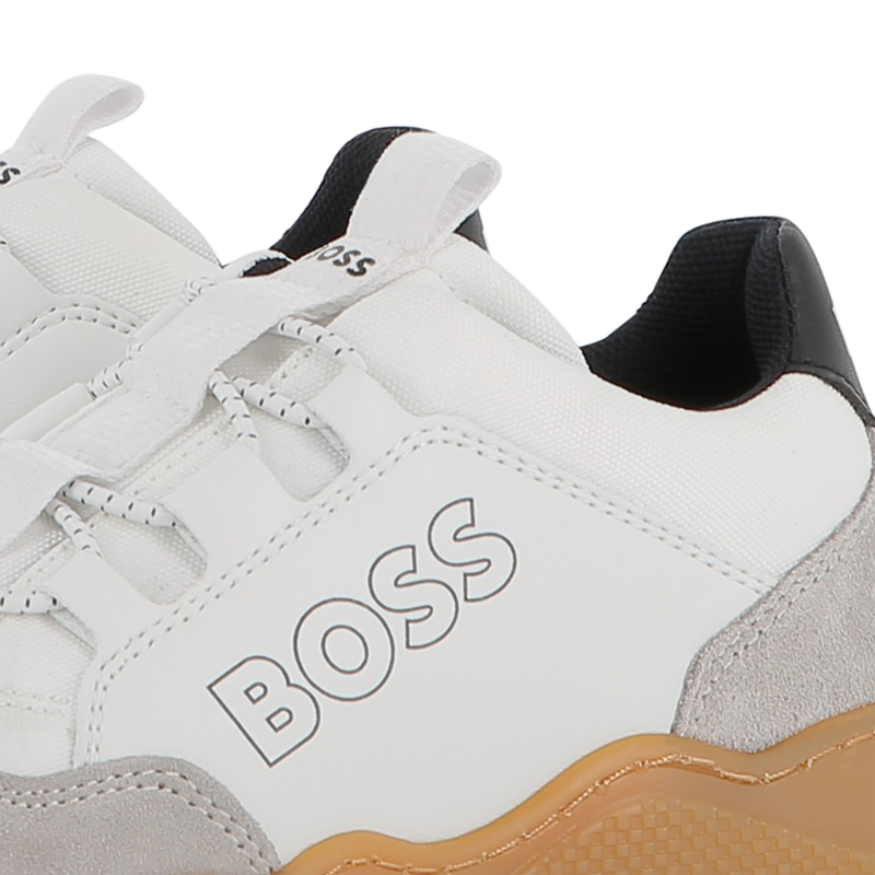 Faux and canvas sneakers BOSS 
                    BOY