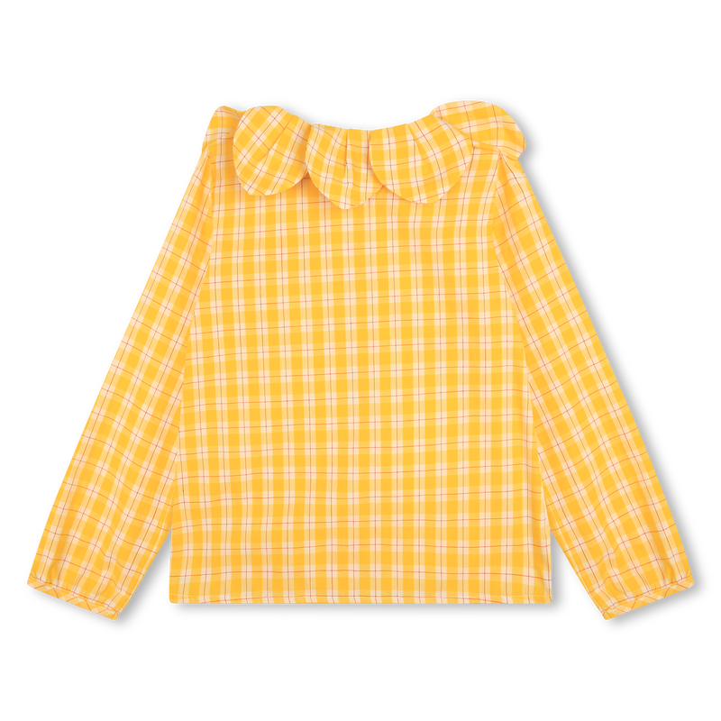Petal-collar cotton blouse KENZO KIDS 
                    GIRL