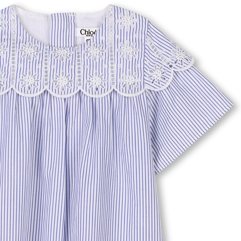 Striped dress with embroidery CHLOE 
                    GIRL