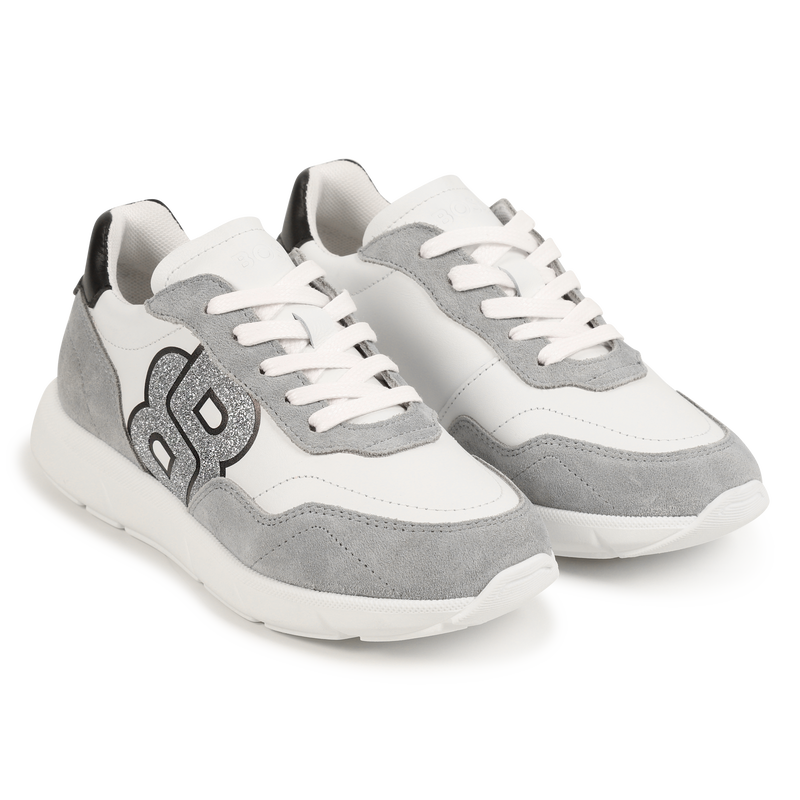 Lace-Up Leather Sneakers BOSS 
                        GIRL