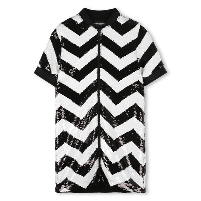 Dress with zip opening KARL LAGERFELD KIDS GIRL